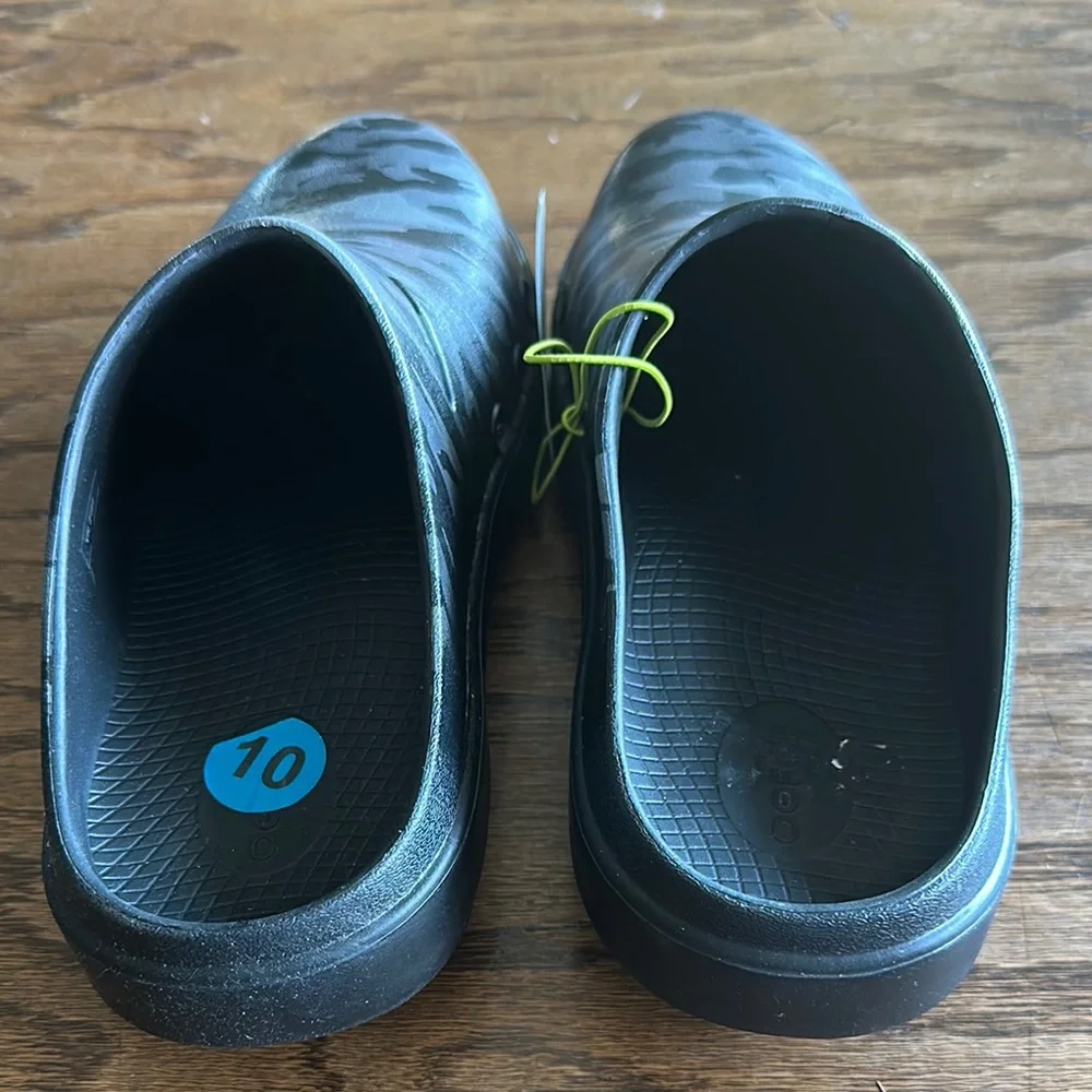 OOFOS Black and Gray Slides with Comfort and Style - Picture 5 of 5